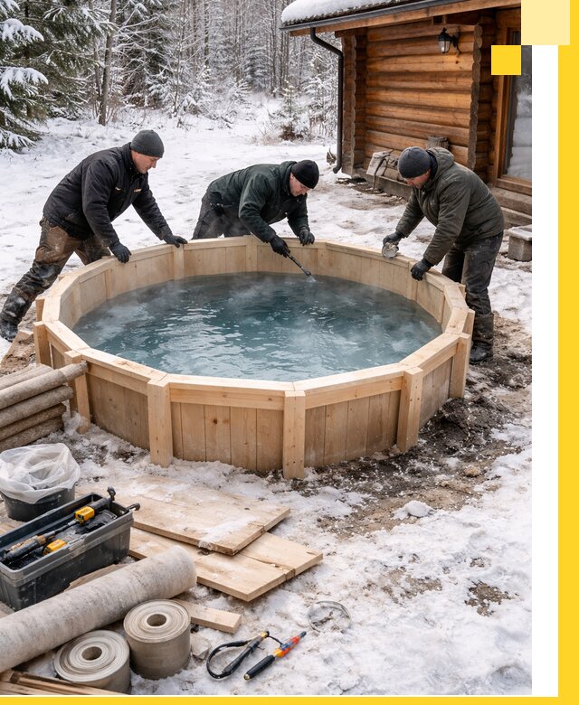 Изготовление и установка ледяных купелей под ключ в Сатке